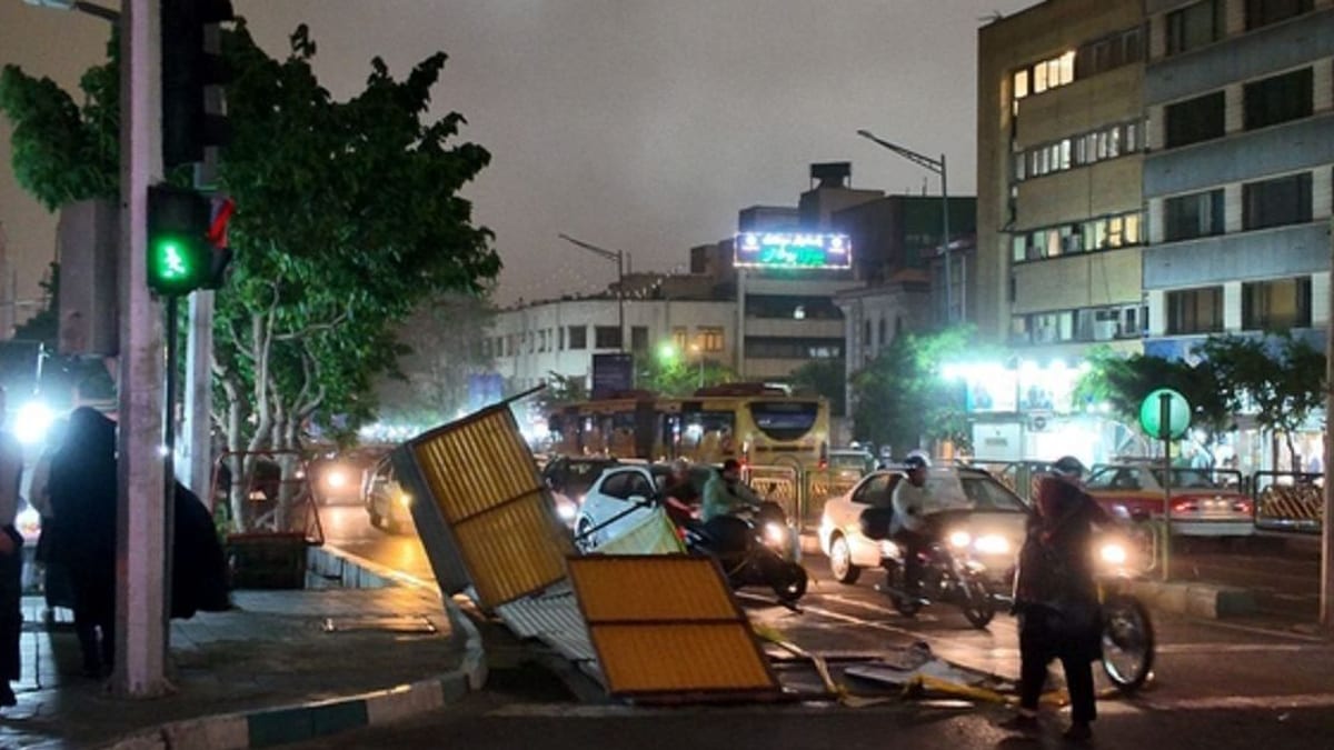 افزایش شمار مصدومان توفان سه‌شنبه شب تهران به ۱۷ نفر